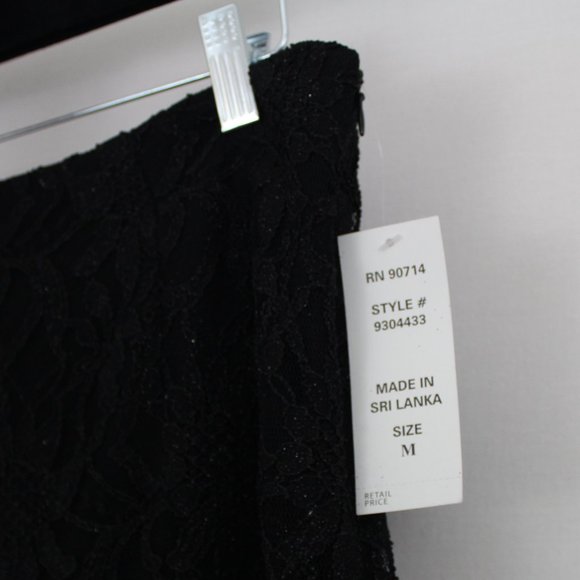 ⬇️$28 S. Levine Black Lace Skirt w/ sparkle shimmer - Picture 5 of 14
